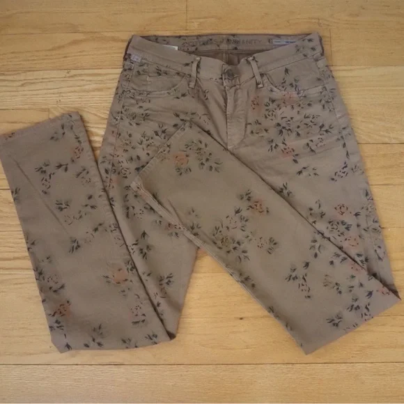 Citizens of Humanity Mandy high waist retro slim floral print, size 28 - Picture 3 of 9